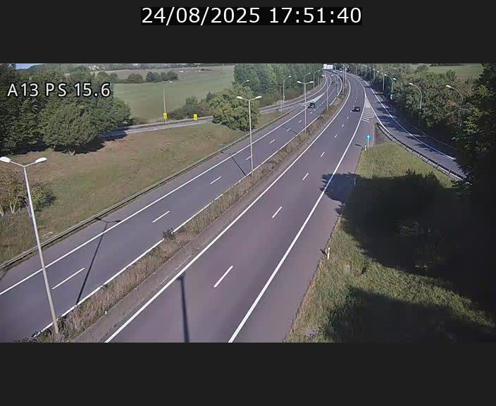 Traffic live webcam Luxembourg Kayl - A13 direction Dudelange - BK 15.6