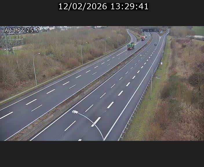 Traffic live webcam Luxembourg Frisange - A13 direction Allemagne - BK 26
