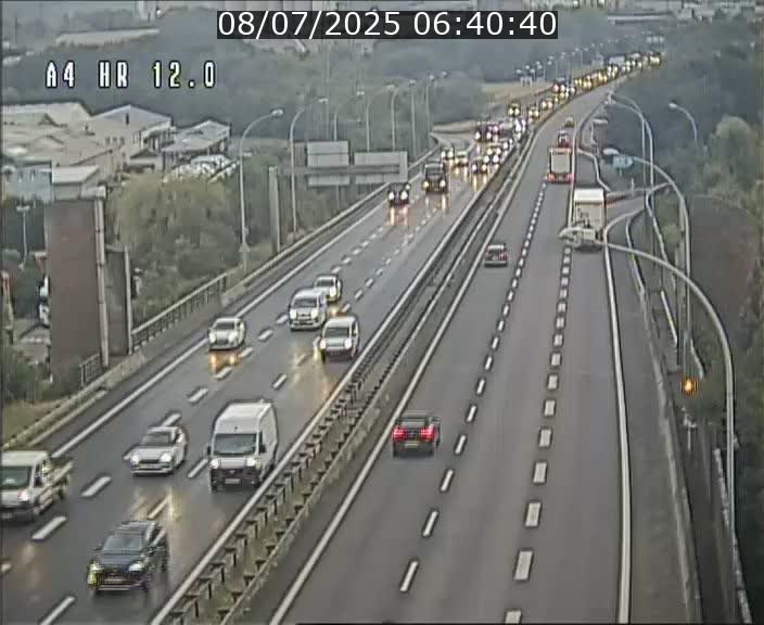 Traffic live webcam Luxembourg Jonction Foetz - A4 - BK 12.0 - direction Esch sur Alzette