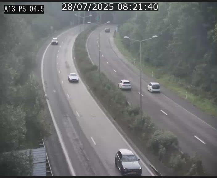 Traffic live webcam Luxembourg Differdange - A13 direction Esch-sur-Alzette - BK 4.5