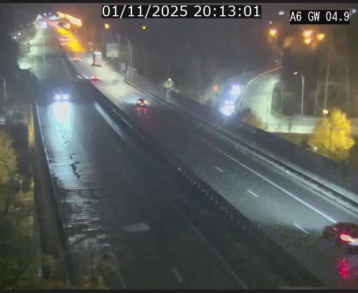 Traffic live webcam Luxembourg Croix de Cessange - A6 - BK 4.9 - direction Belgique