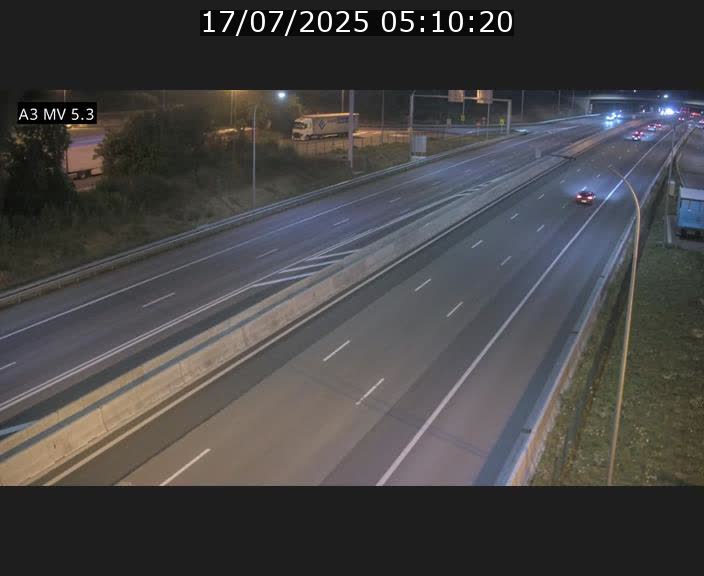 Webcam à l'Aire de Berchem au Luxembourg sur l'A3. Vue orientée vers la France