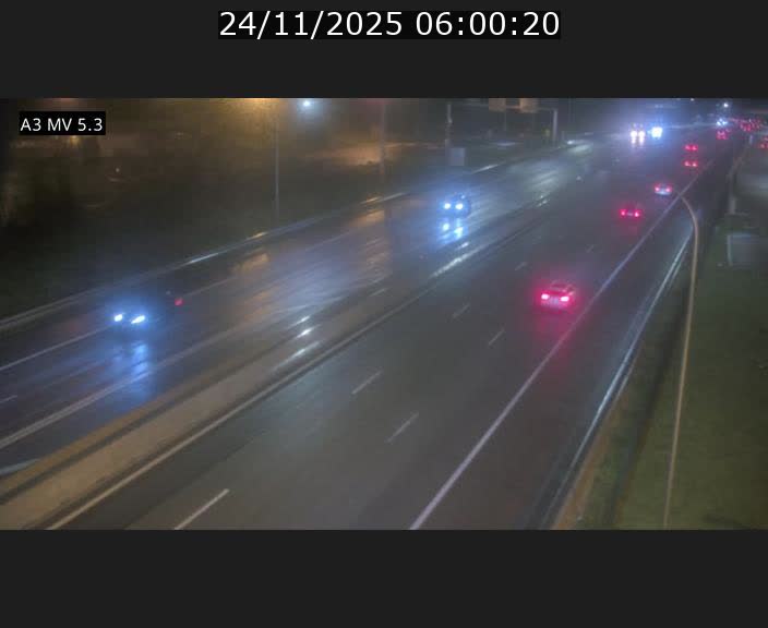 Webcam à l'Aire de Berchem au Luxembourg sur l'A3. Vue orientée vers la France