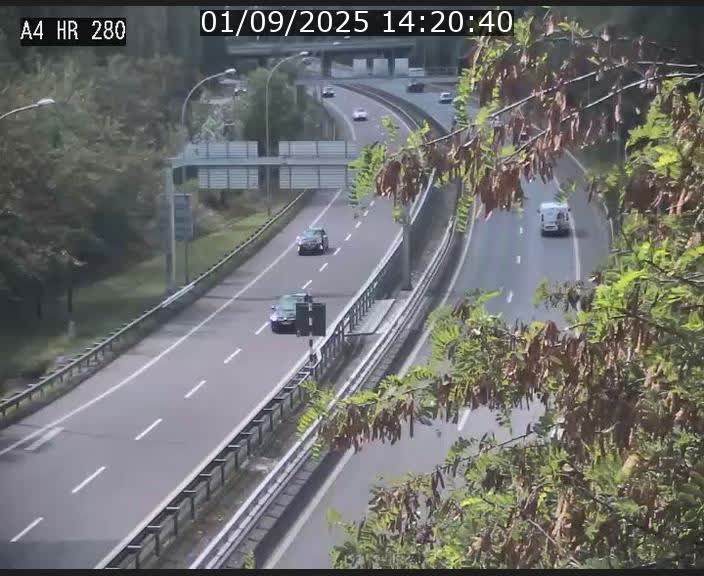 Webcam traffic A4 Luxembourg - BK 0.2 - P+R Bouillon (direction Luxembourg)