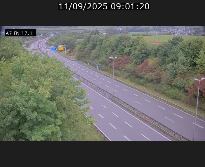 Caméra trafic Luxembourg - A7, Merscherbierg direction Mersch