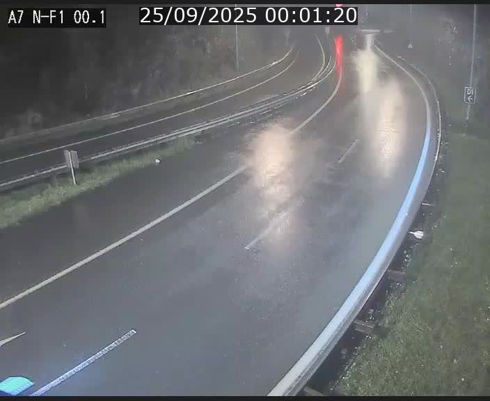 Webcam autoroute Luxembourg A7 située dans la sortie 1 Waldhof, vers la N11, avant le Tunnel Stafelter