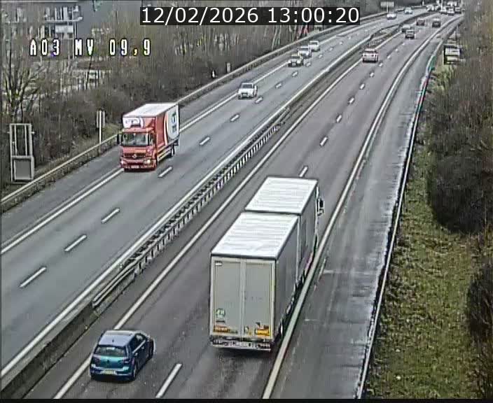 Webcam Autoroute à la Croix de Bettembourg - A3 - BK 9.9 - direction Luxembourg-Ville