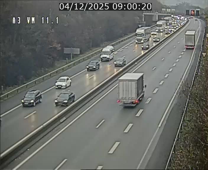 Webcam à la frontière franco-luxembourgeoise, avant la Croix de Bettembourg - BK 11.1 - direction Luxembourg-ville