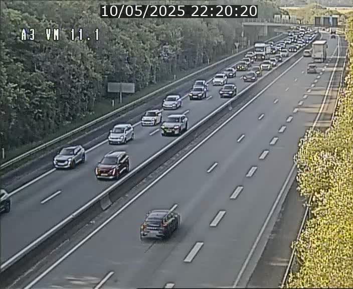 Webcam à la frontière franco-luxembourgeoise, avant la Croix de Bettembourg - BK 11.1 - direction Luxembourg-ville