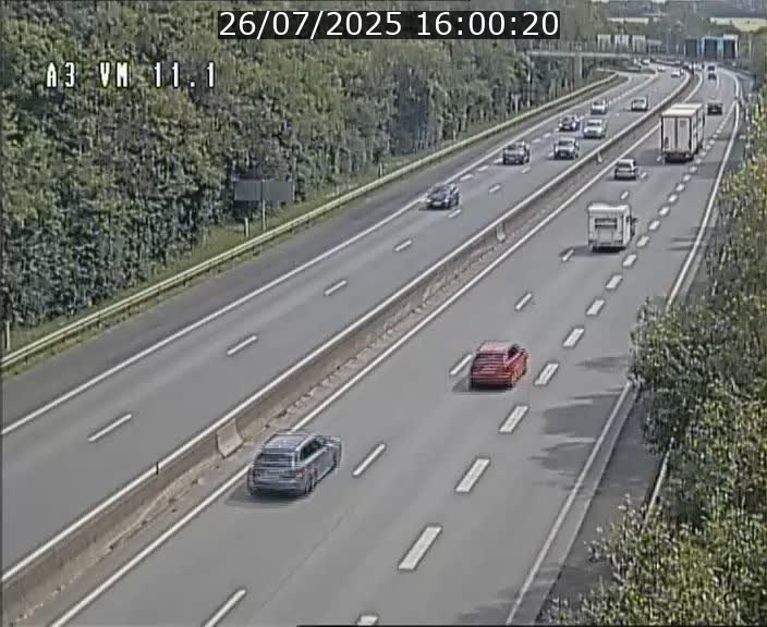 Webcam à la frontière franco-luxembourgeoise, avant la Croix de Bettembourg - BK 11.1 - direction Luxembourg-ville