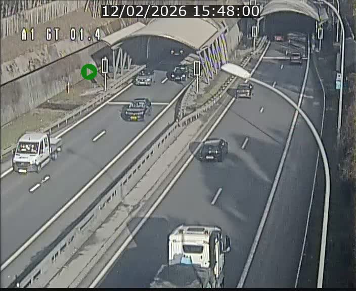 Traffic live webcam Luxembourg Hesperange - A1 direction Kirchberg - BK 1.4
