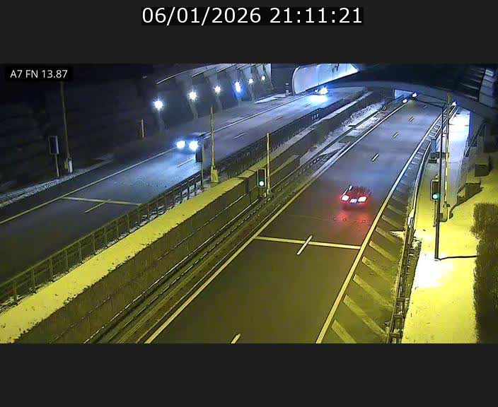 Caméra trafic Luxembourg - A7, Tunnel Gousselerbierg, entrée nord, direction Lorentzweiler