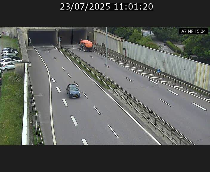 Caméra trafic Luxembourg - A7, Tunnel Mersch, entrée sud, direction Ettelbruck