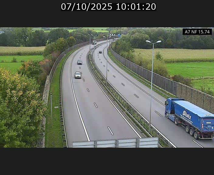 Caméra trafic Luxembourg - A7, Tunnel Mersch, entrée nord, direction Lorentzweiler