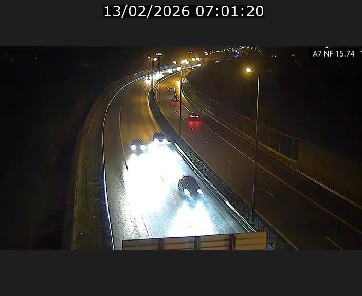 Caméra trafic Luxembourg - A7, Tunnel Mersch, entrée nord, direction Lorentzweiler