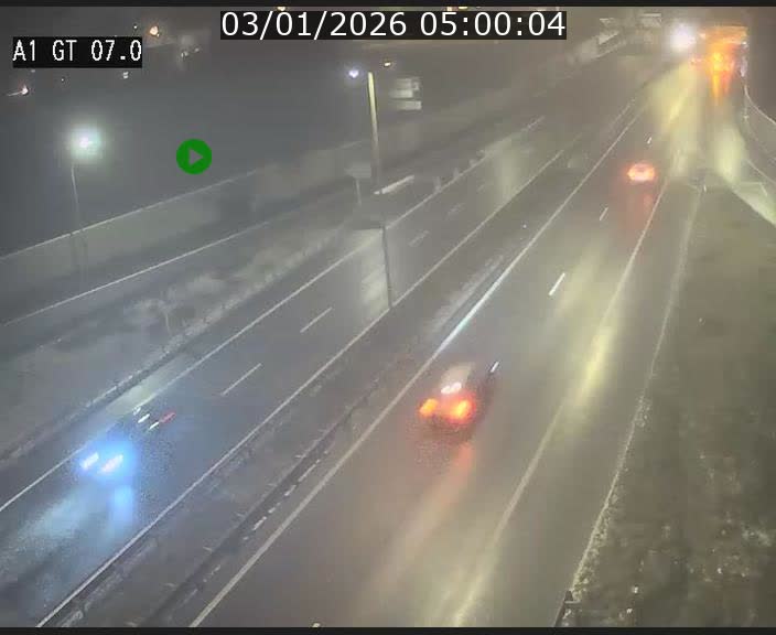 Traffic live webcam Luxembourg Cents - A1 direction Kirchberg - BK 7