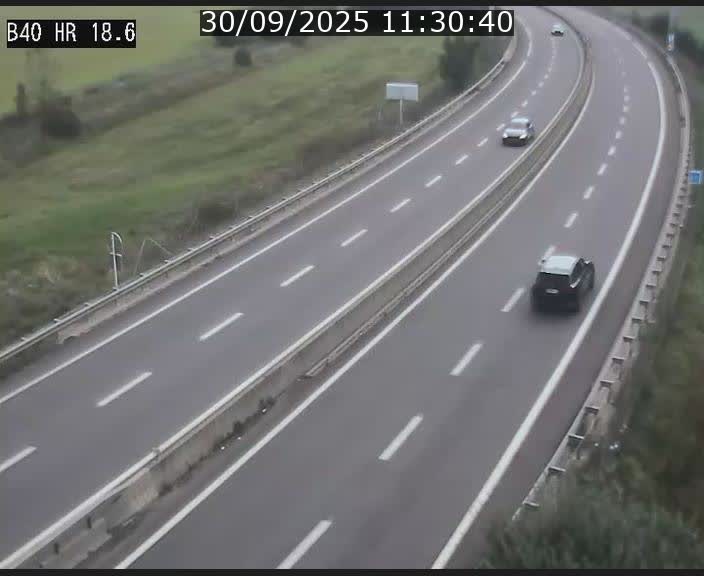 Webcam sur la route de liaison entre Micheville et Esch-Belval à la frontière entre le Luxembourg et la France. Vue orientée vers la Lorraine.