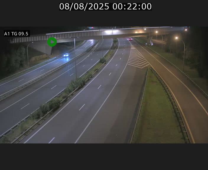 Traffic live webcam Luxembourg Jonction Grünewald - A1 direction Luxembourg-ville - BK 9.5