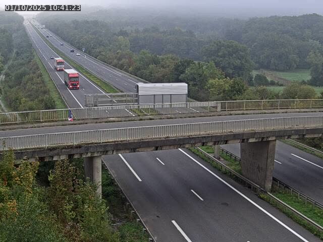 Caméra autoroute France - A31, Zoufftgen direction Luxembourg-ville, à la frontière entre la France et le Luxembourg