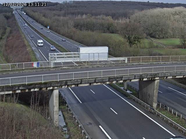 Caméra autoroute France - A31, Zoufftgen direction Luxembourg-ville, à la frontière entre la France et le Luxembourg