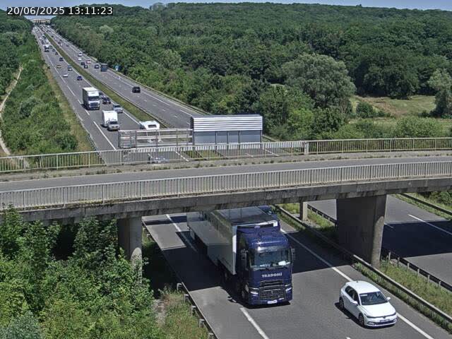 Caméra autoroute France - A31, Zoufftgen direction Luxembourg-ville, à la frontière entre la France et le Luxembourg