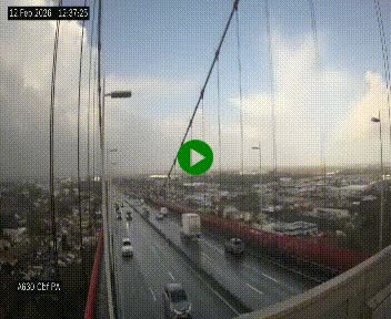 Webcam autoroute sur le périphérique de Bordeaux (A630) au nord de la ville. Caméra située sur le Pont d'Aquitaine.