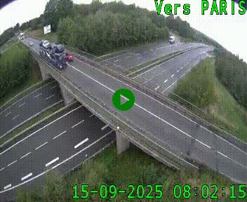 Clone of Caméra routière sur l'autoroute A20 au nord de Limoges, à la jonction avec la N520. Vue orientée vers Paris