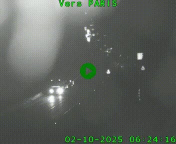 Caméra routière sur l'autoroute A20 à Bessines-sur-Gartempe. Vue orientée vers Paris