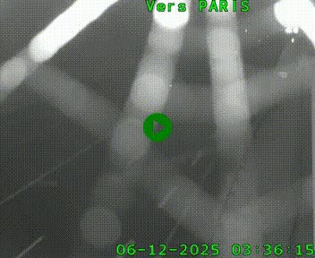 Caméra routière sur l'autoroute A20 à Saint-Hilaire-Bonneval, au sud de Limoges. Vue orientée vers Paris