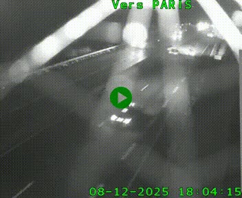 Caméra routière sur l'autoroute A20 à Saint-Hilaire-Bonneval, au sud de Limoges. Vue orientée vers Paris