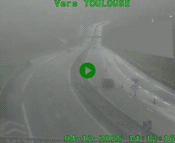 Caméra routière sur l'autoroute A20 à Noailles, en périphérie de Brive-la-Gaillarde. Vue orientée vers Toulouse