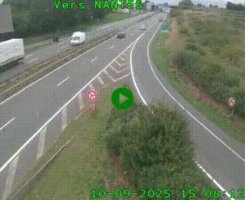 Webcam N147 au nord de Poitiers et à la jonction avec la A10