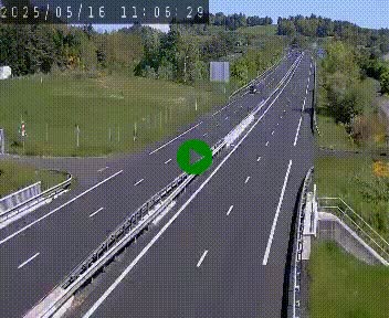 Caméra autoroutière France - A75, Coren, en direction de Montpellier