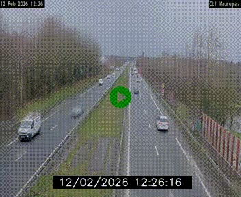 Webcam sur le périphérique de Rennes (N136) à hauteur de Maurepas, au nord de la ville