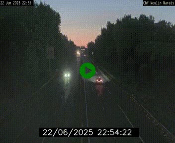 Webcam sur le périphérique de Nantes (N844) entre la Porte de Saint-Luce et la Porte d'Anjou, à l'est de la ville