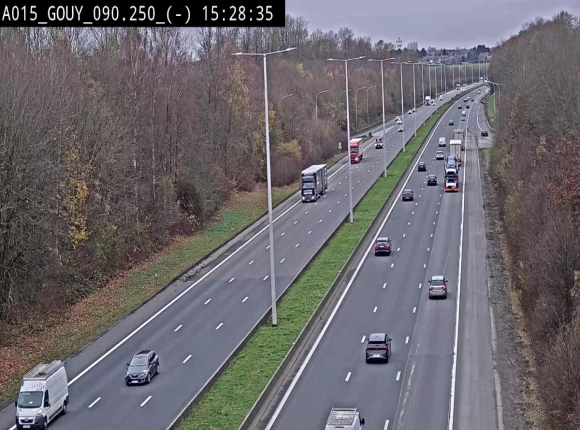 Webcam autoroute Belgique - Gouy-lez-piéton - E42 - BK 90.3