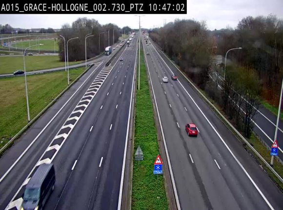 Caméra trafic Belgique - Grâce-Hollogne - E42, jonction avec A604, direction Loncin/Aéroport de Liège - BK 3.2