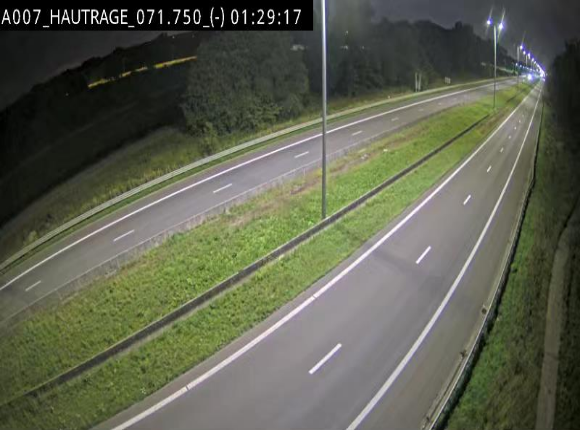 Webcam autoroute Belgique - Hautrage - E19 - BK 71.7