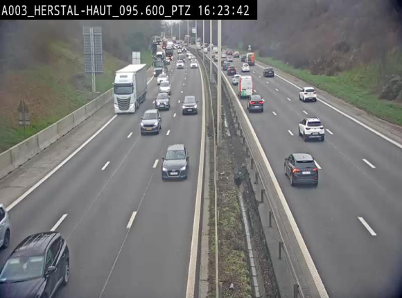 Webcam E40 à Herstal en direction de Liège et en provenance d'Aachen
