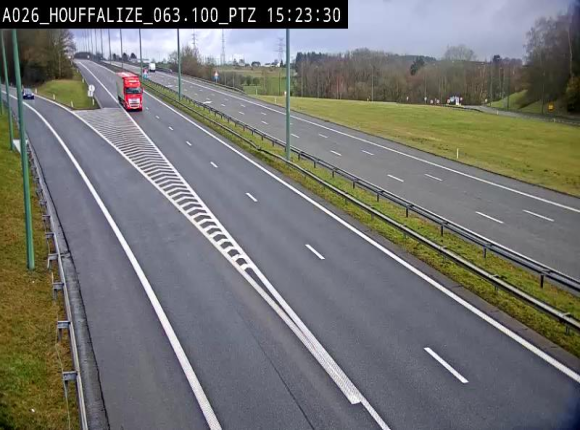 Caméra autoroute Belgique - Houffalize, E25 direction Liège