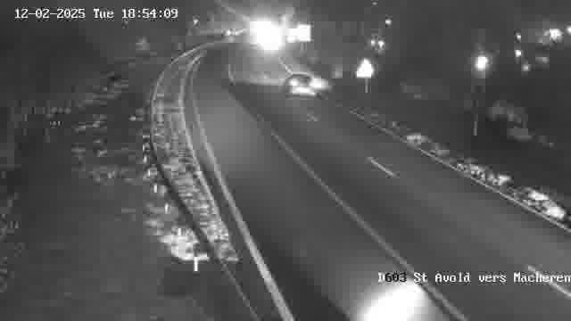 Webcam sur la D603 située à proximité de Saint-Avold. Vue orientée vers Macheren.
