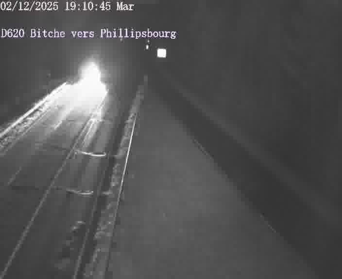 Webcam sur la D620, sur le contournement de Bitche. Vue orientée vers Philippsbourg