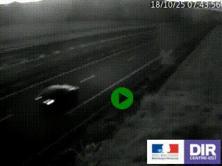 Webcam autoroute sur l'A77 à hauteur de Pouilly-sur-Loire en direction de Nevers