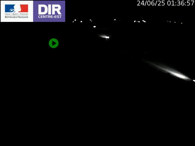 Webcam sur le contournement de Valence, sur la Nationale 7, caméra orientée vers Lyon