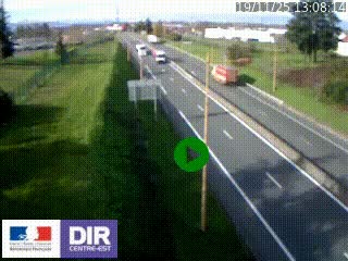 Webcam à Mably, à proximité de Roanne en direction de Moulins sur la N7