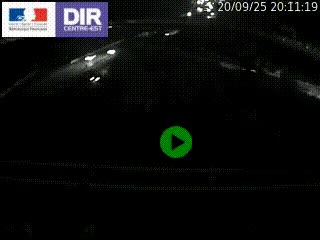 Webcam traffic à Grenoble-sud sur l'autoroute A480. Vue orientée vers l'entrée et la sortie de Grenoble