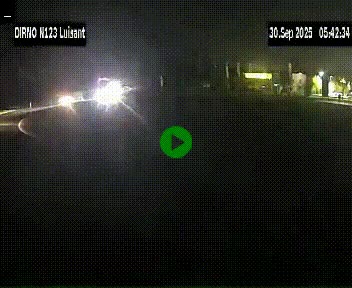 Webcam en périphérie de Chartres sur la N123, à hauteur de Luisant. Vue orientée vers Chartres
