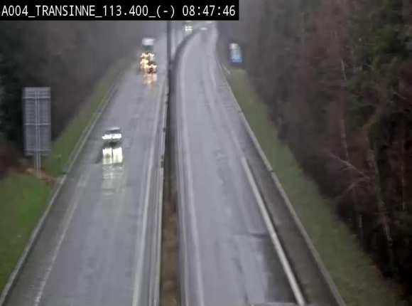Caméra trafic E411 (A4) - Transinne direction Namur - BK 113.425