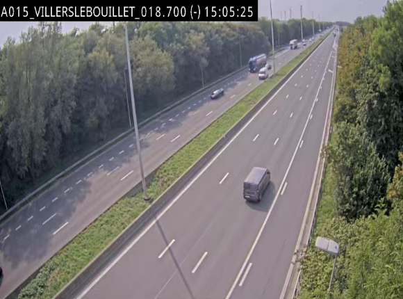 Webcam autoroute Belgique - Villers-le-Bouillet - E42 direction Liège - BK 18.7