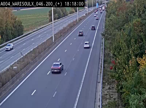 Webcam autoroute Belgique - Warissoulx - E411 - BK 46.2